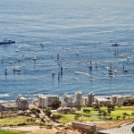Cape to Rio boats in front of Sea Point