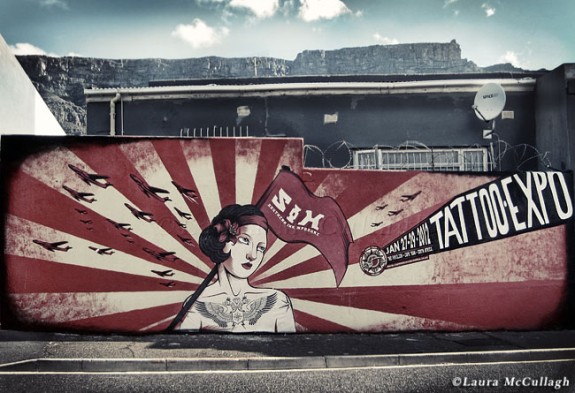 Cape Town Tattoo Convention - roadside mural