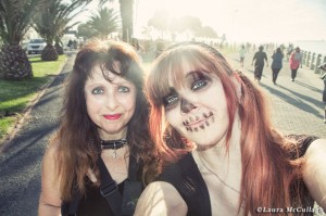Great Cape Town Zombie Walk - my mom & me