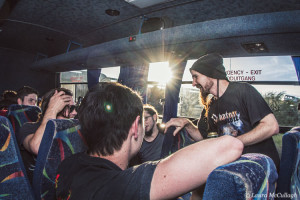 Protest the hero party bus